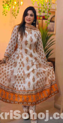 রেডিমেট কটন গ্রাউন থ্রি পিস